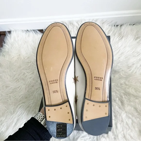 Gucci Bee Star Embroidered Leather Loafer White
Gold size 36.5 NEW - Picture 7 of 9